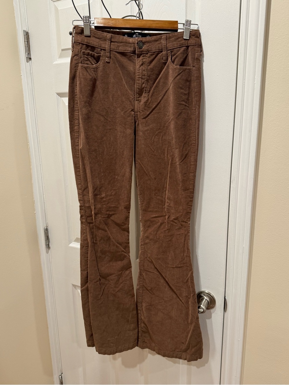 Hollister High Rise/ Flare Brown Jeans